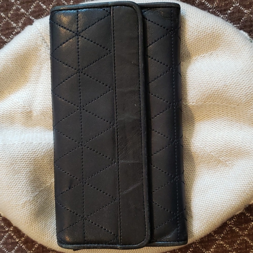 Talbot's black leather wallet...free shipping